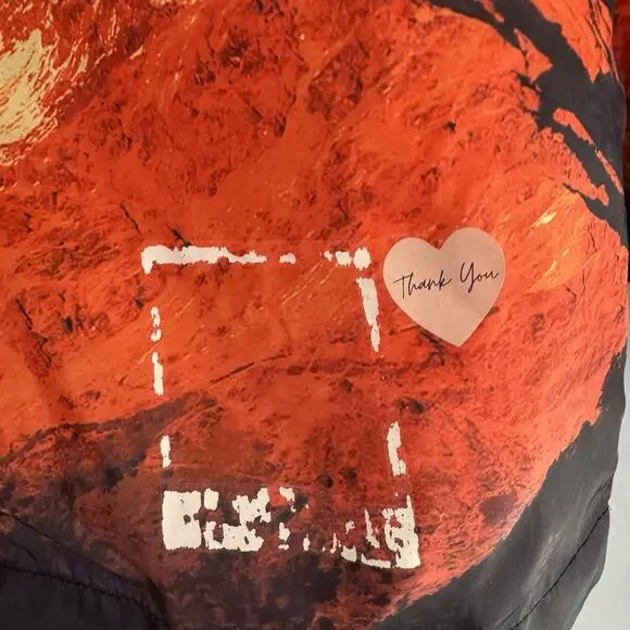 Polaroid Unisex M Hooded Windbreaker Jacket Zip Lightweight Retro Colorful READ - Picture 3 of 14